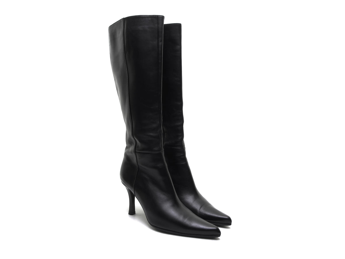 POINTY TOE KNEE HIGH BOOTS – vintage90s.com