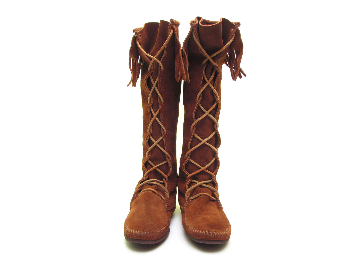 Original 70s Hippie Vintage Lambskin Boots