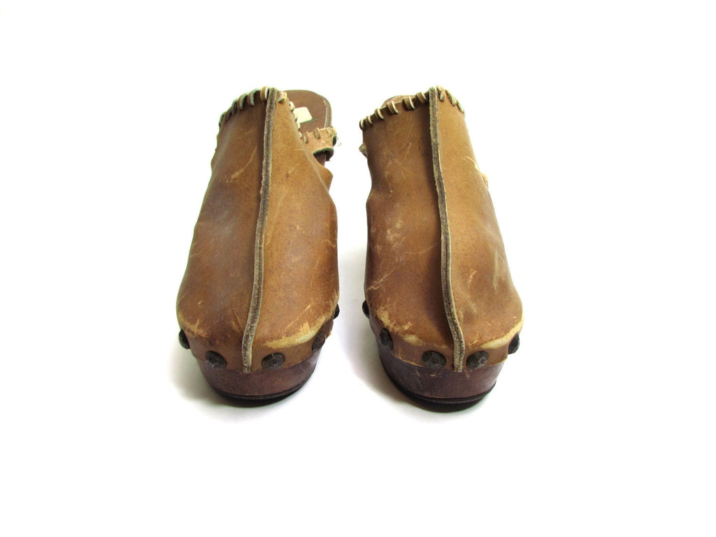 Fluevog Shoes - Vintage View: Clog High Heel Sandal